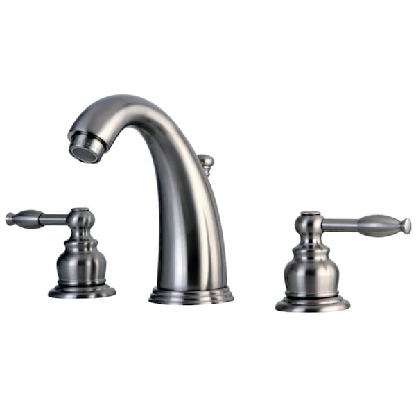 KB988KL 8" Widespread Bathroom Faucet W/ Retail Pop-Up, Brushed Nickel